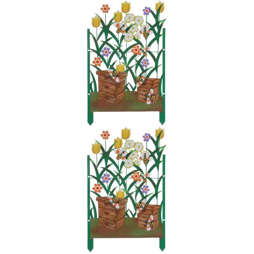 2pcs durable iron garden fence - 2pcs,