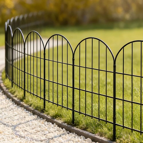Metal garden fence panels - garden,