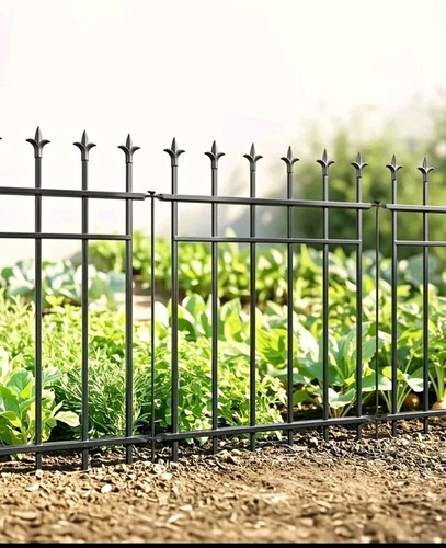 Metal garden fence pack - fence, 5-pack