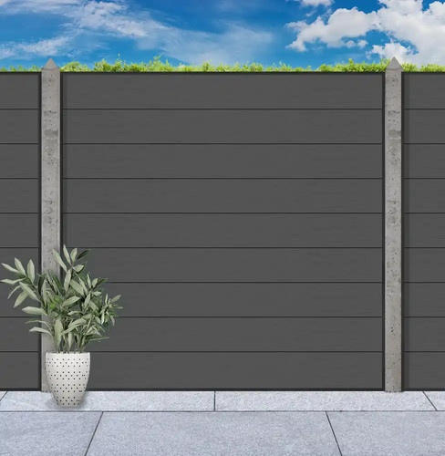 6ft composite - x, fence