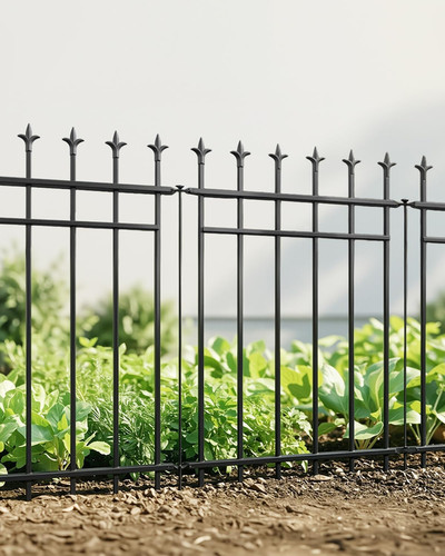Metal garden fence - fence, 5