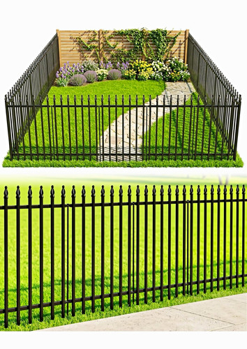 Metal garden fence 81cm - x, 5