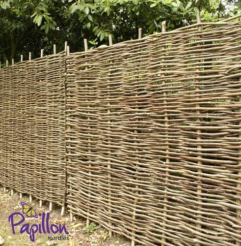 Woven hazel fence - fence, panels