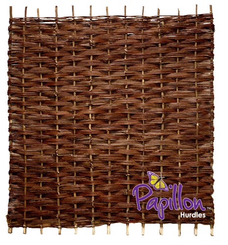 Woven willow hurdle fencing - willow,