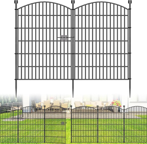 Panel metal garden fence - panel,