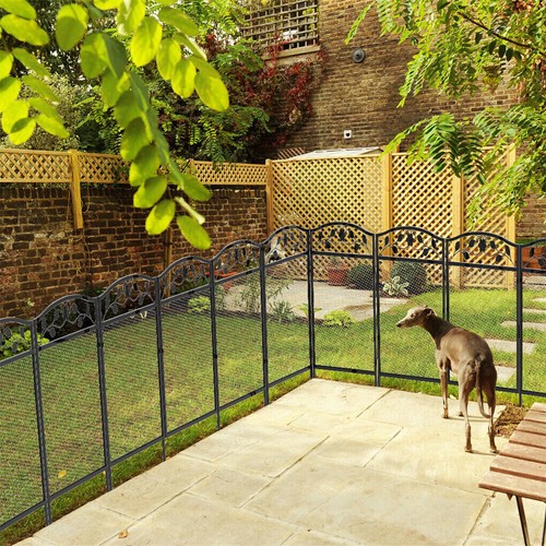 Metal garden fence panels - metal,