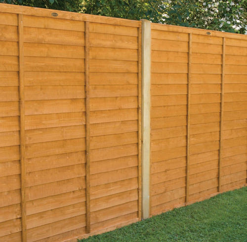 Dip treated overlap - overlap, fence