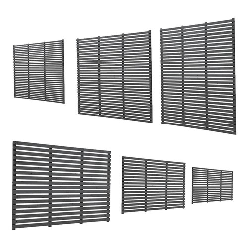 6ft horizontal slatted garden - 6ft,