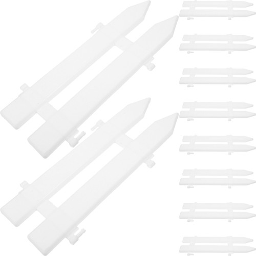 White reusable plastic display - white,