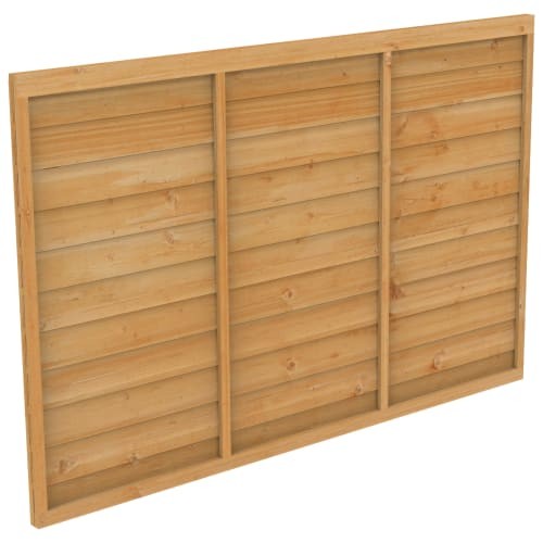 Overlap fence panel - 6x4ft, dip