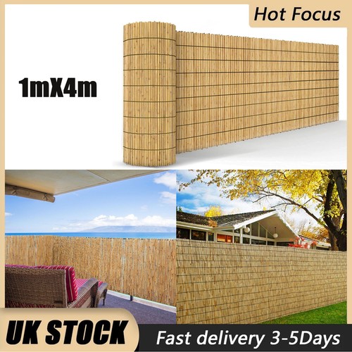 1mx4m natural reed fence - natural,