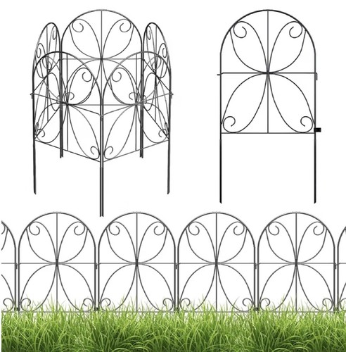 Metal garden fence panels - metal, 20