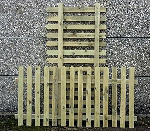 Picket garden fence panels x - panels, 2