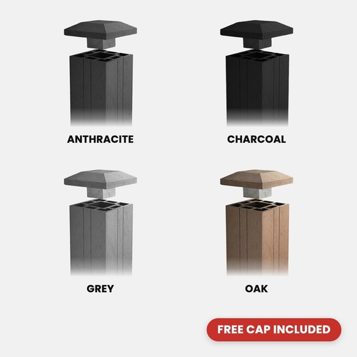 Composite fence posts - posts, 3m