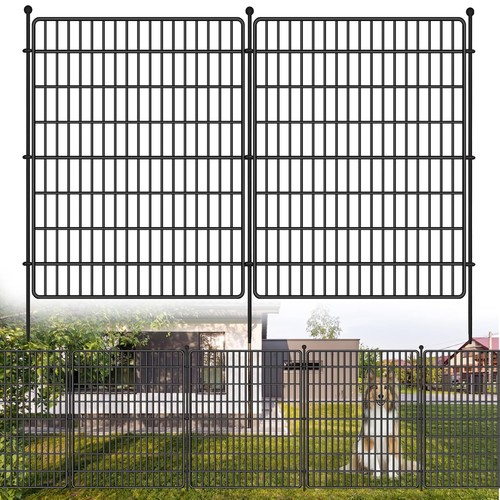 Metal garden fence no dig - x,