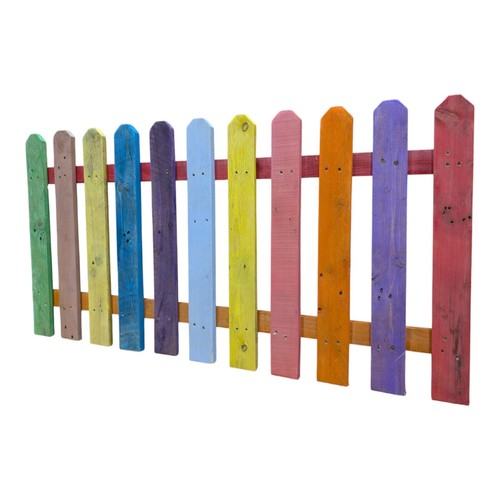 Multicoloured rustic wood - multicoloured,