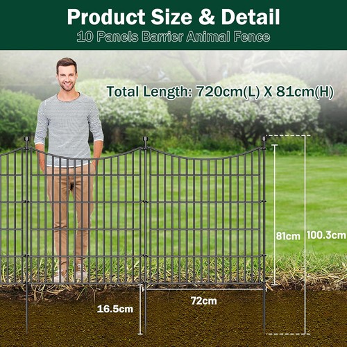24ft long garden - fence, animal
